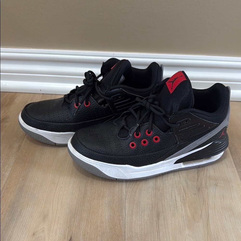 Air Jordan Black and Red Sneakers